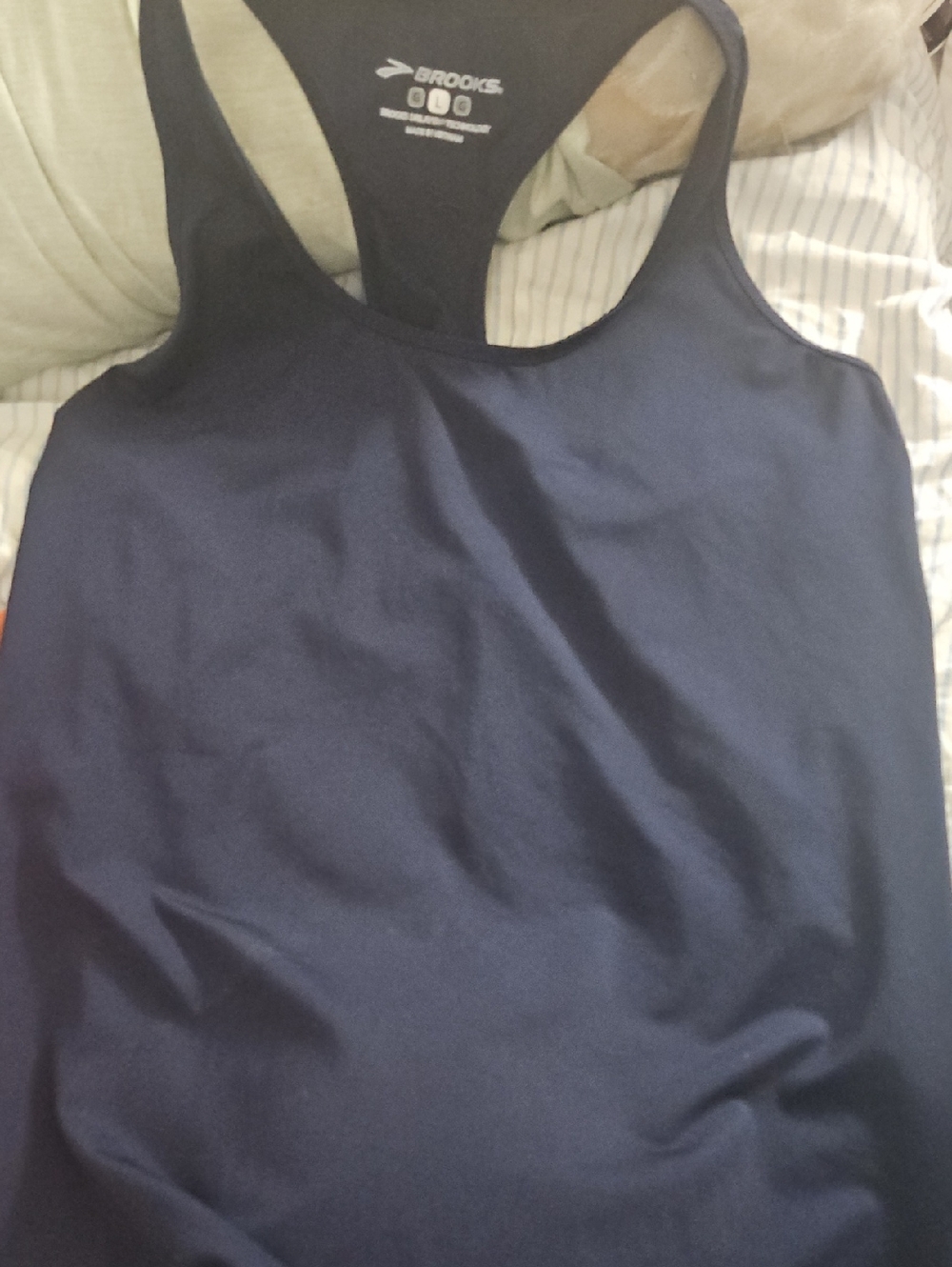 Brooks Navy Performance Racerback Tank
